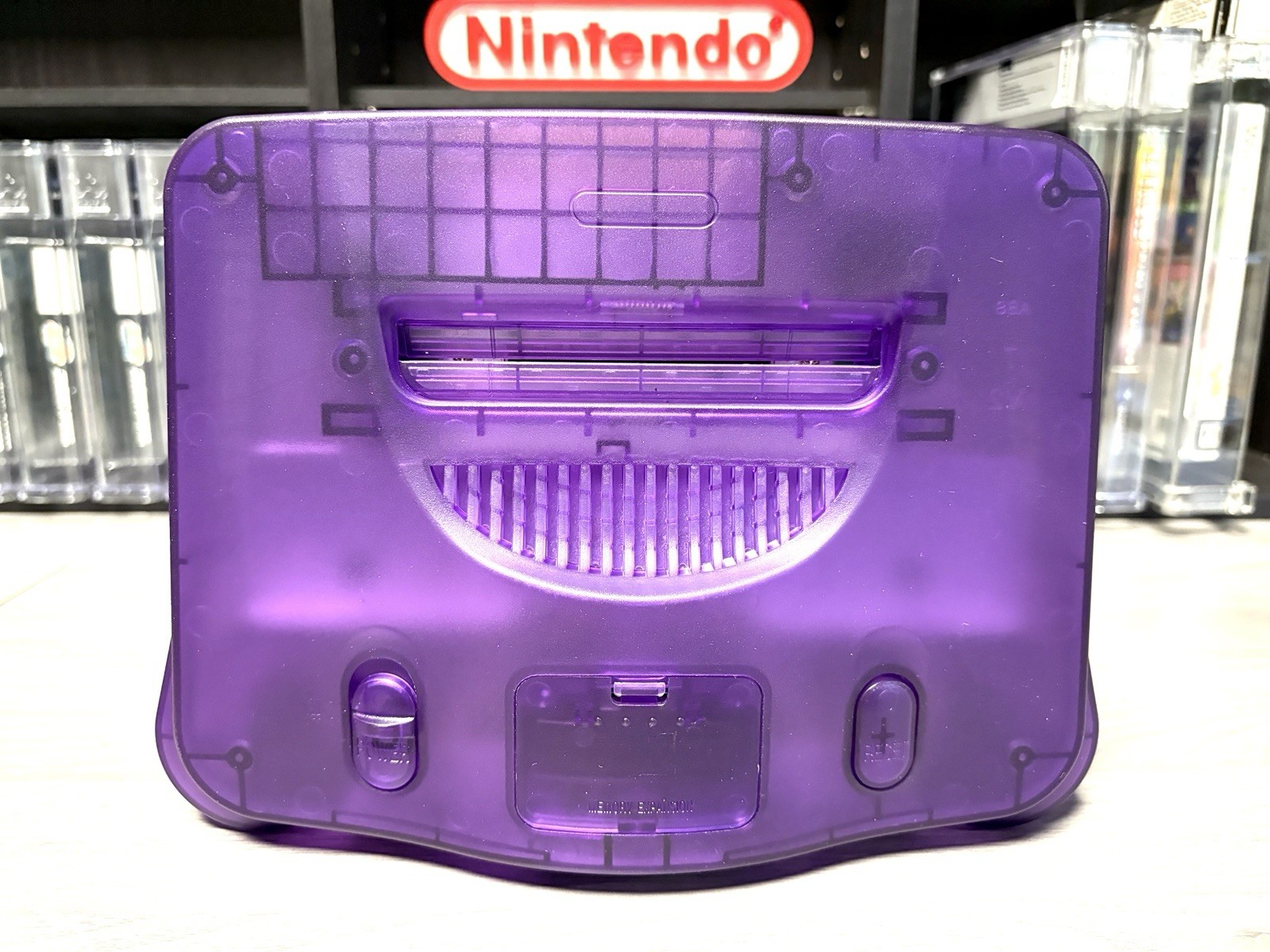 N64 Nintendo 64 Transparent Purple Funtastic Console Re-Shelled