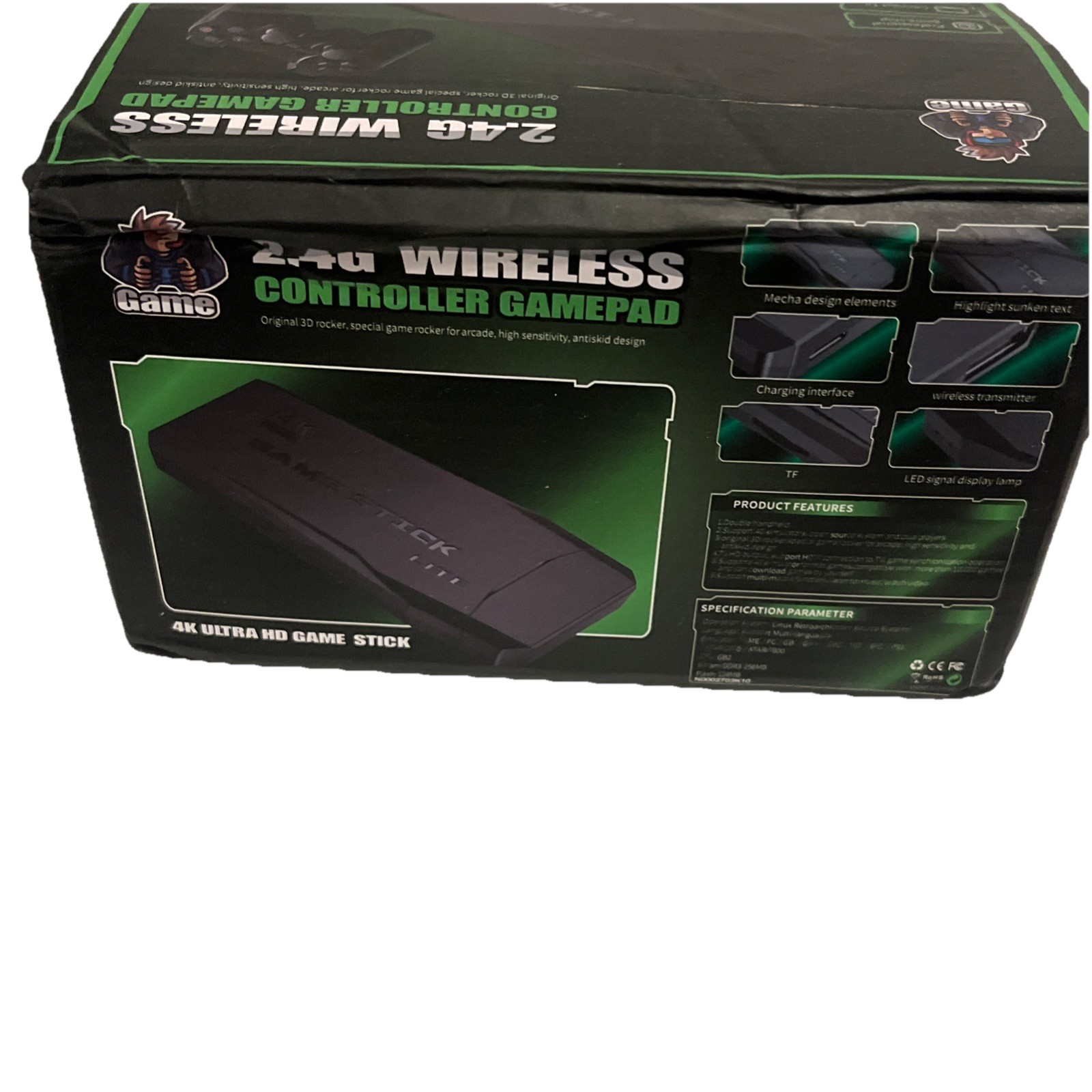GameStick Lite 4K Microconsole Wireless Controller Double Rocker Classic Games