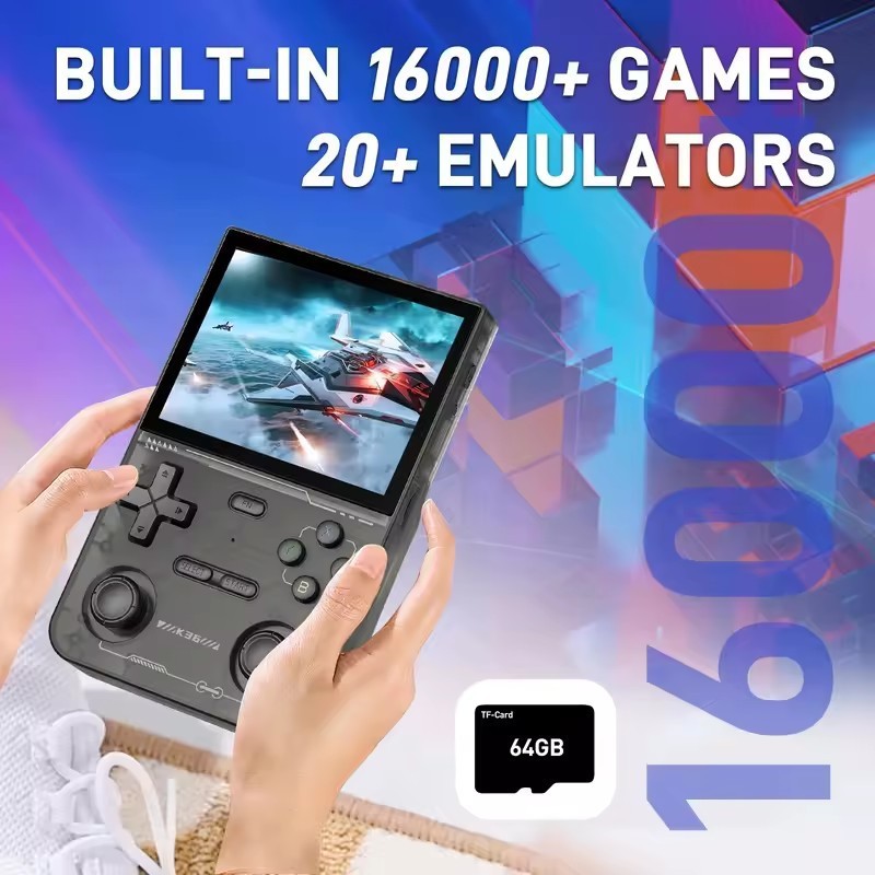 K36 Portable Handheld Game Console 3.5» IPS Screen Dual Joystick 16000 + Games