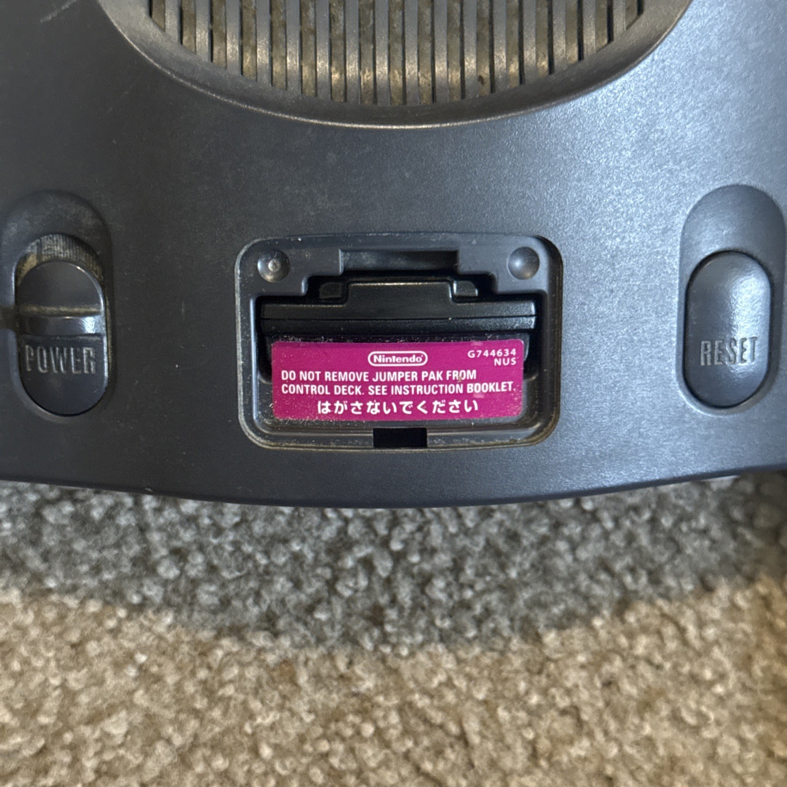 Nintendo 64 Console Only OEM N64 System Tested Working with OEM Jumper Pak USA