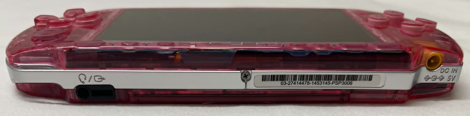 PSP3000 Clear Pink / IPS Screen / Battery / Sony Charger / Region Free / 32GB