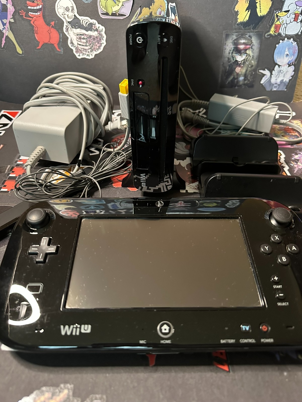 Nintendo Wii U 32GB Black Console Model: WUP-010 USA – Complete