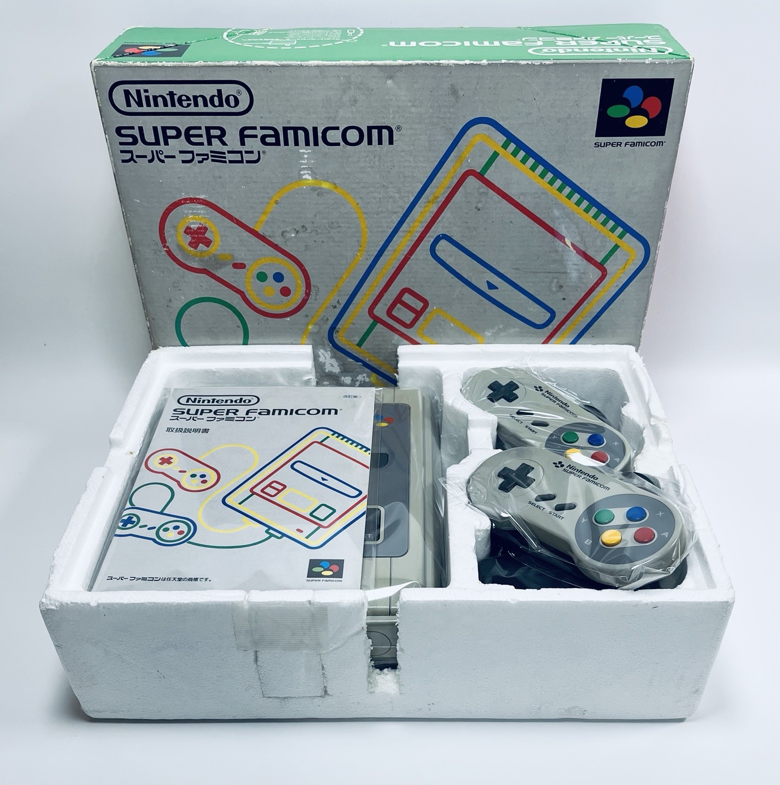 Nintendo Super Famicom Console Boxed Tested Working Japan SFC Controller Set