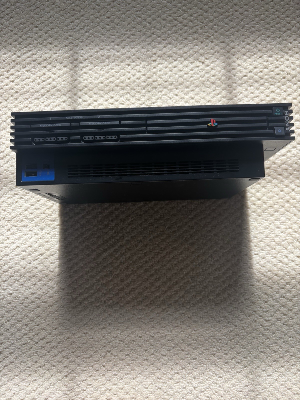 Sony PlayStation 2 PS2 Console w/2 Cordless Controllers, 3x8MB Memory Cards