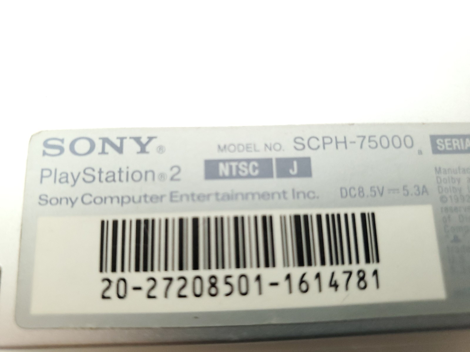 «Region Free» SONY Playstation 2 PS2 Slim Console SCPH-75000 Satin Silver