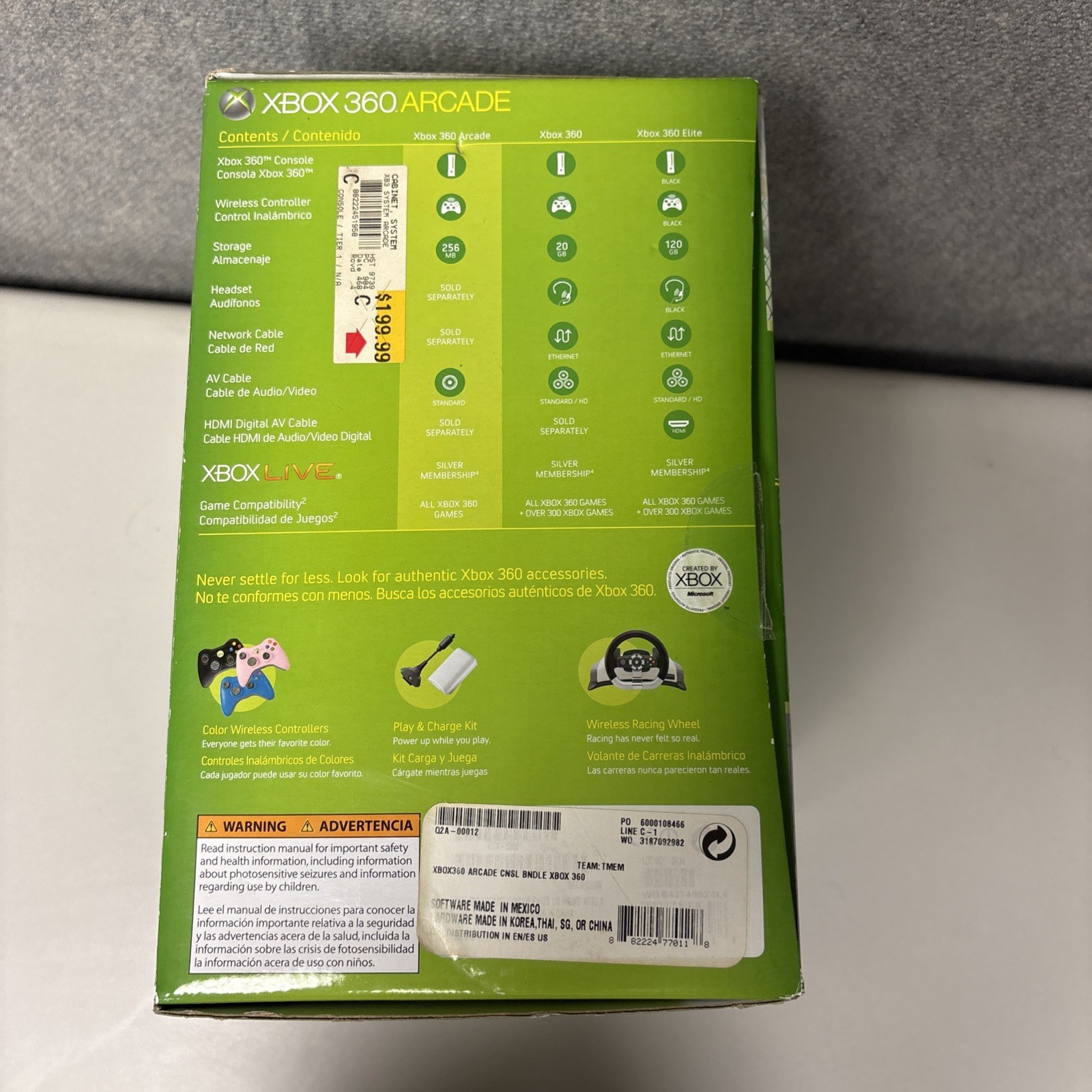 Brand New, Never Used In Box. 360 Arcade 256MB New Console Exclusive, Rare 2008