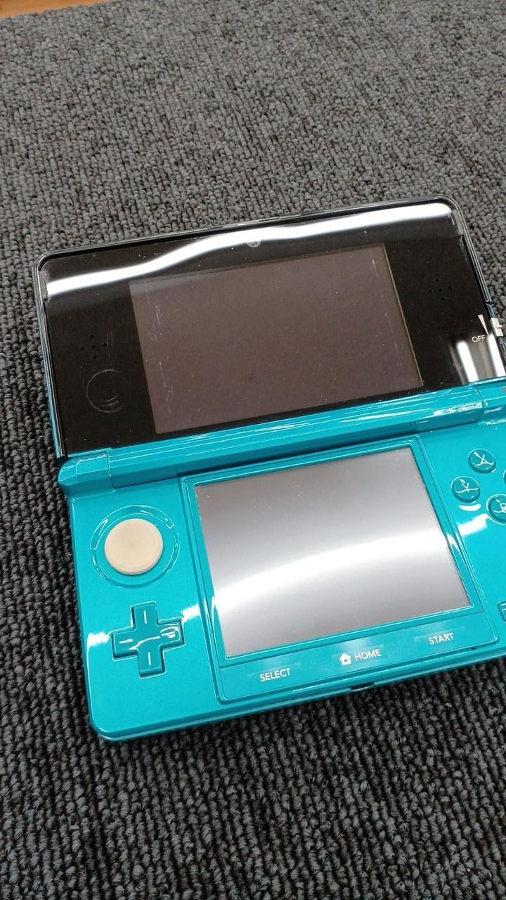 Nintendo 3DS CTR-001 Console Only Aqua Blue Handheld System A2459