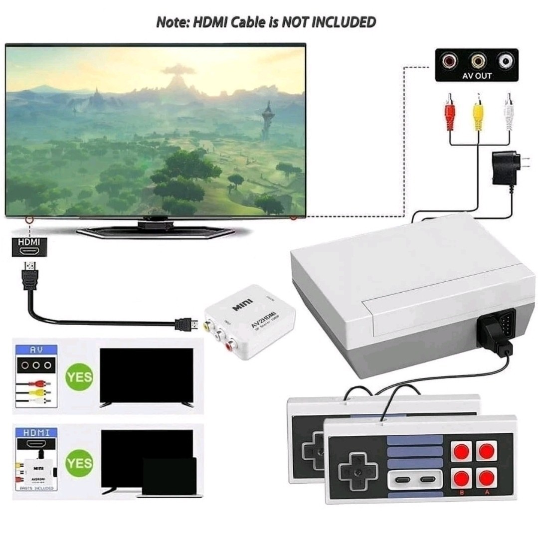 Mini Game Anniversary Edition Entertainment System Built-In 620 Classic Games