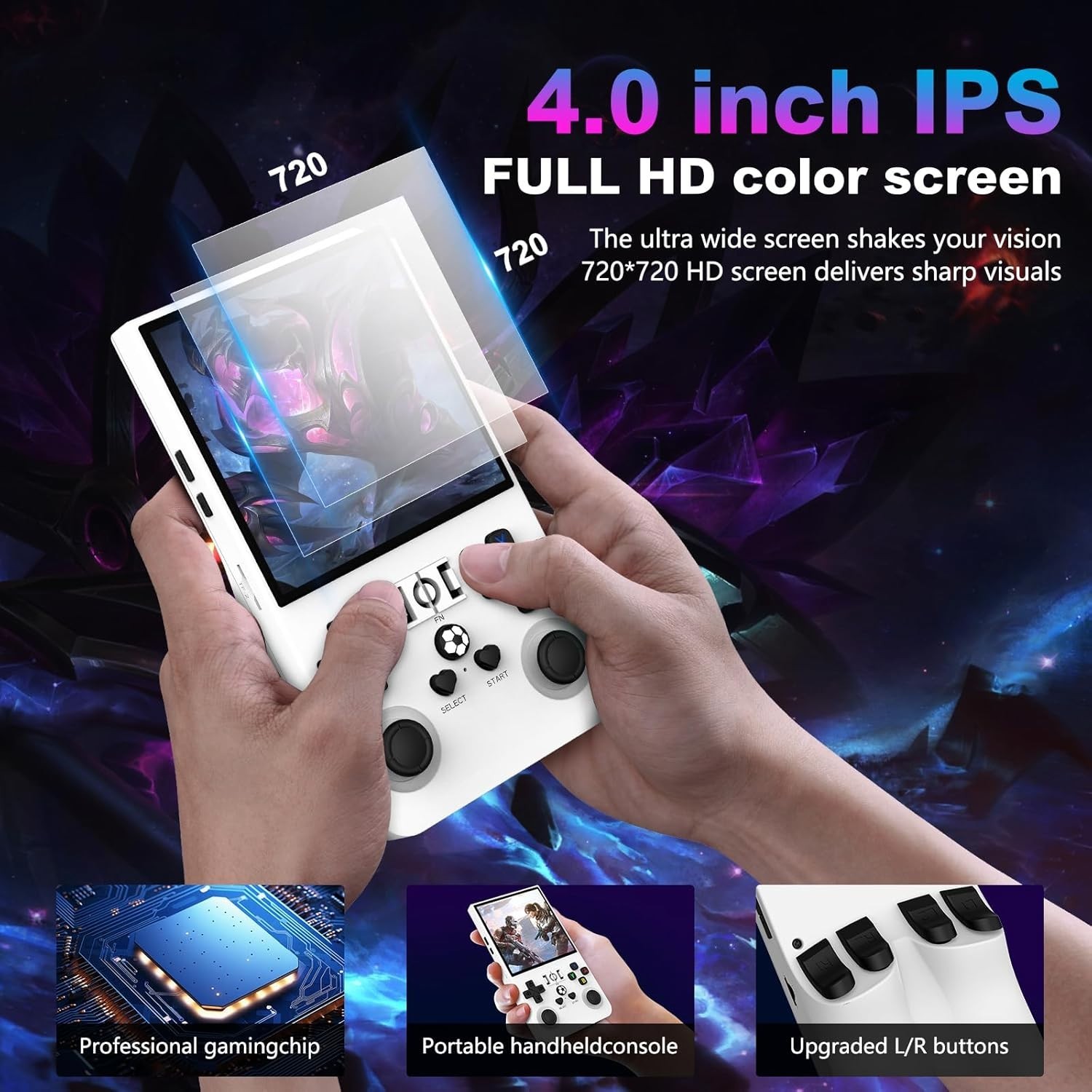 Handheld 64GB Retro Gaming Console with 18,000+ Classics and 4000mAh Battery