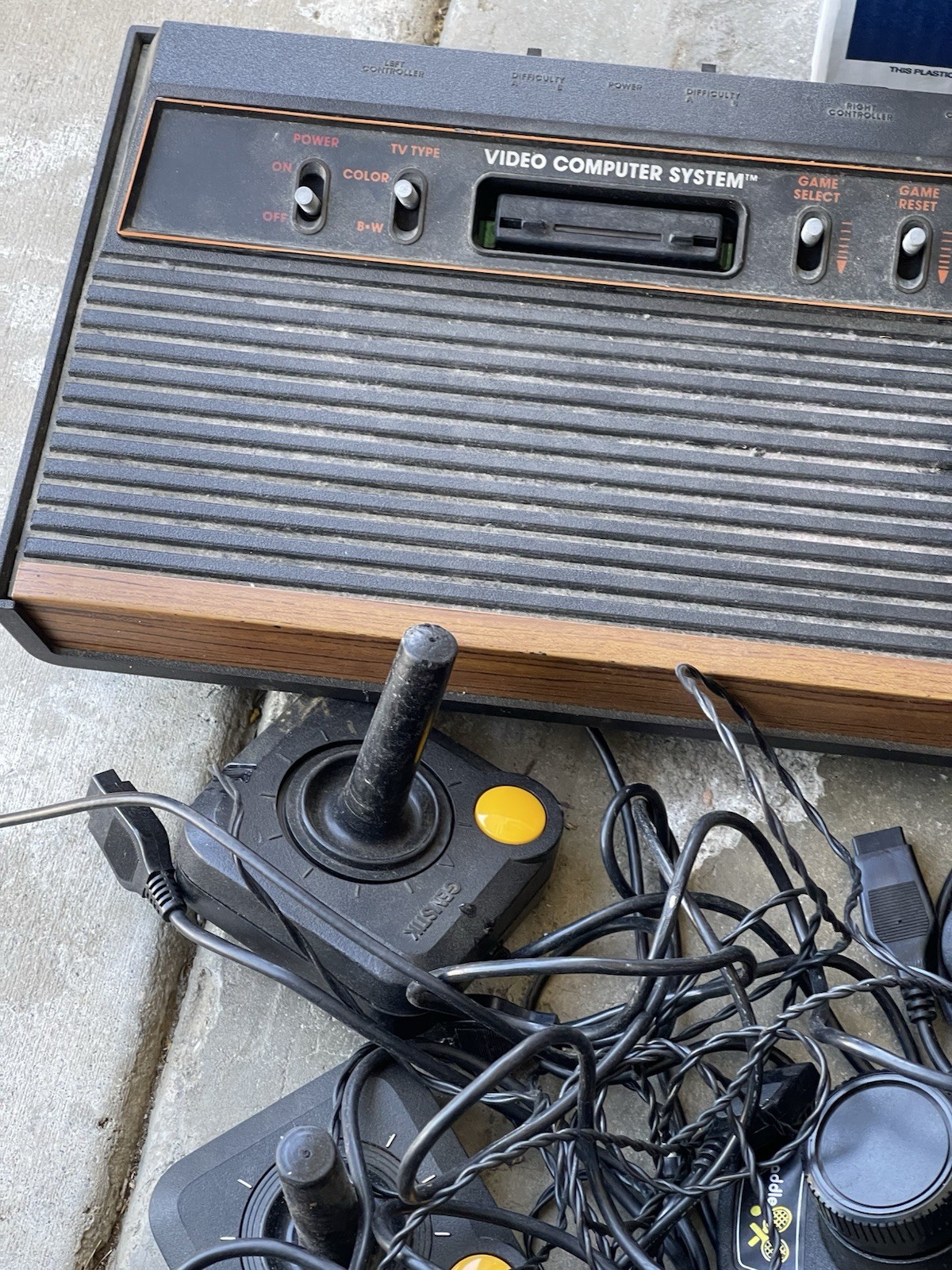 Atari 2600 Console With Games And Controllers