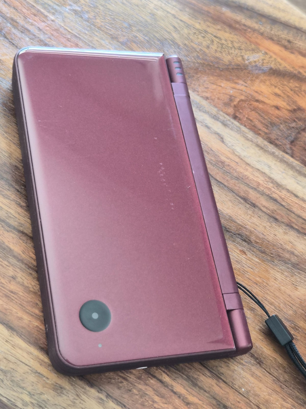 Nintendo DSi LL Burgundy Handheld Console + AC Adapter & Case *READ