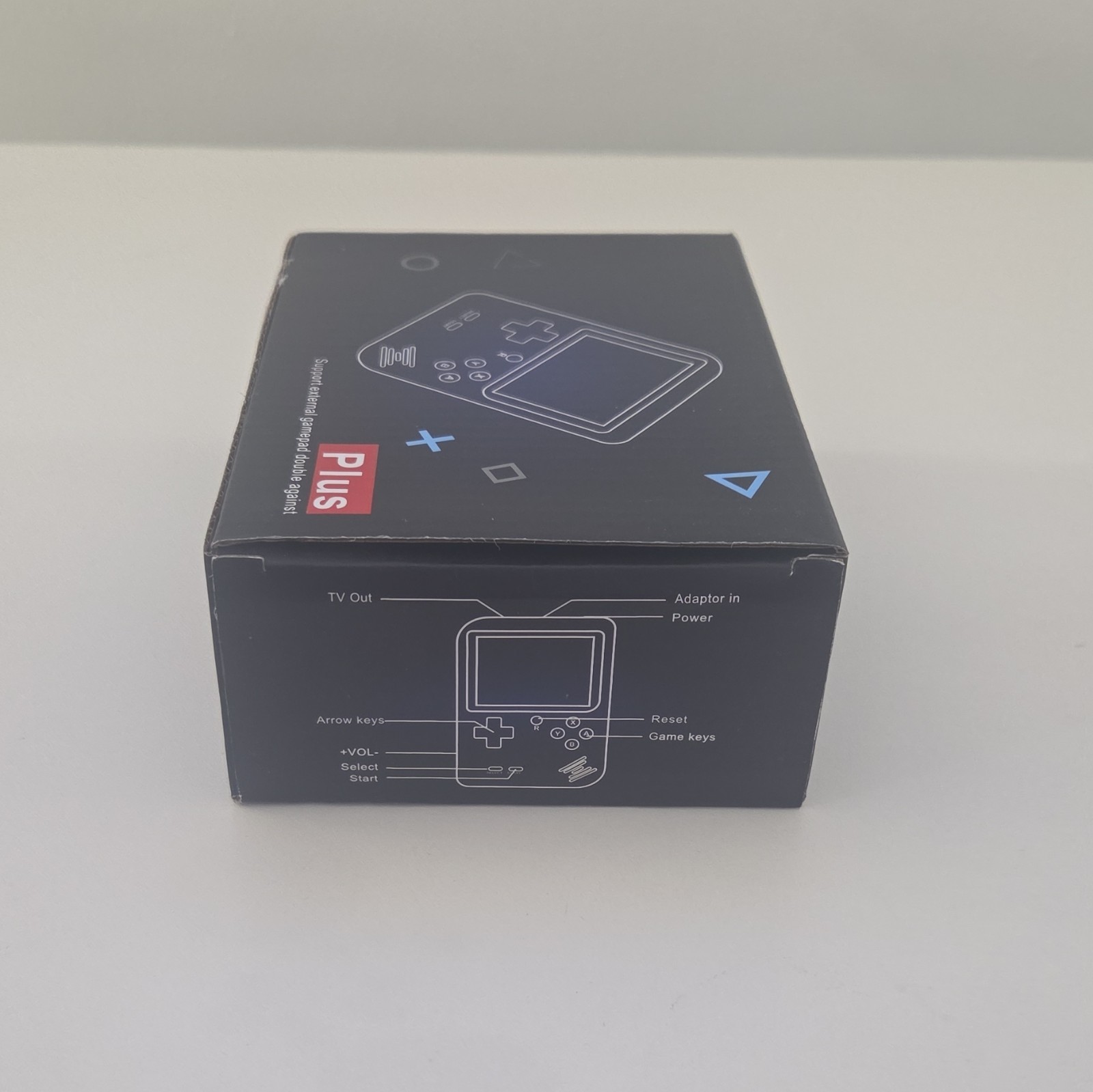 Plus Handheld Game Console Red/Black Backlit LCD TV Out Composite RCA AV DC