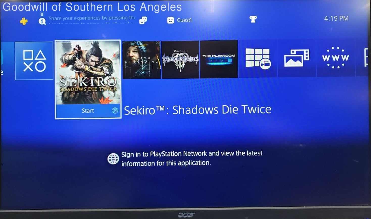 Sony PlayStation 4 Slim 1TB Home Console Model CUH-2215B Bundle