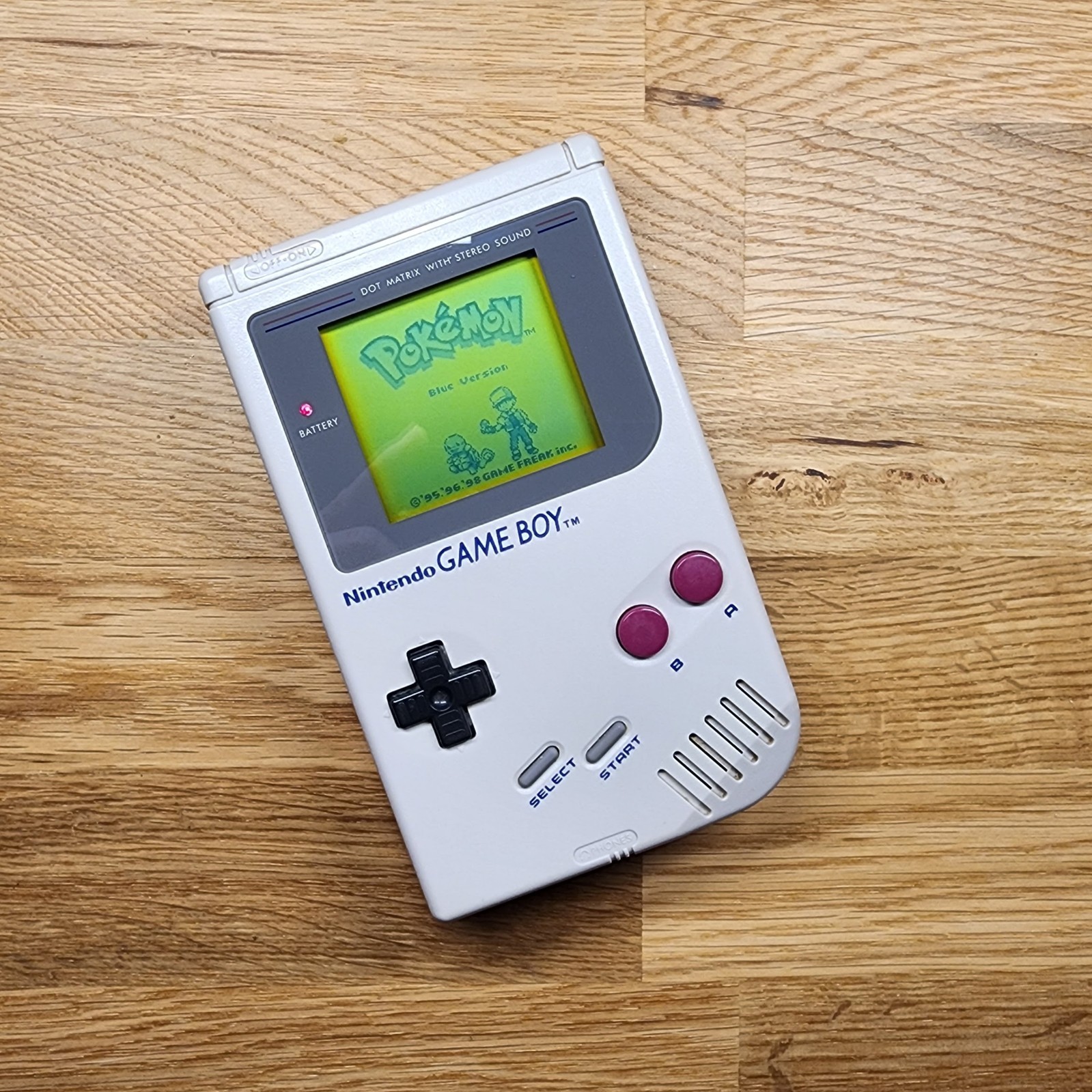 Original Nintendo Game Boy DMG Handheld Authentic *RESTORED + Glass Screen Lens!