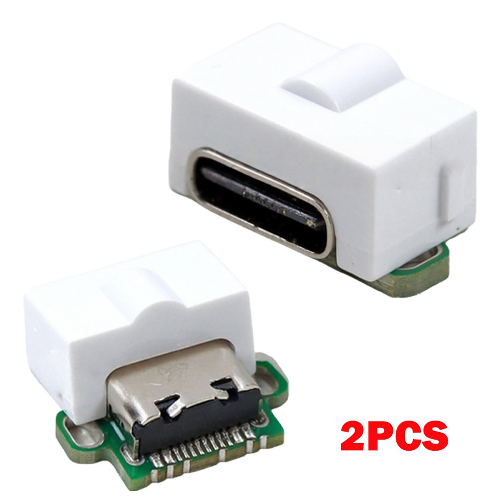 2Pcs For Gameboy Advance SP GBA USB-C Mod With All White Insert Charger Upgrade