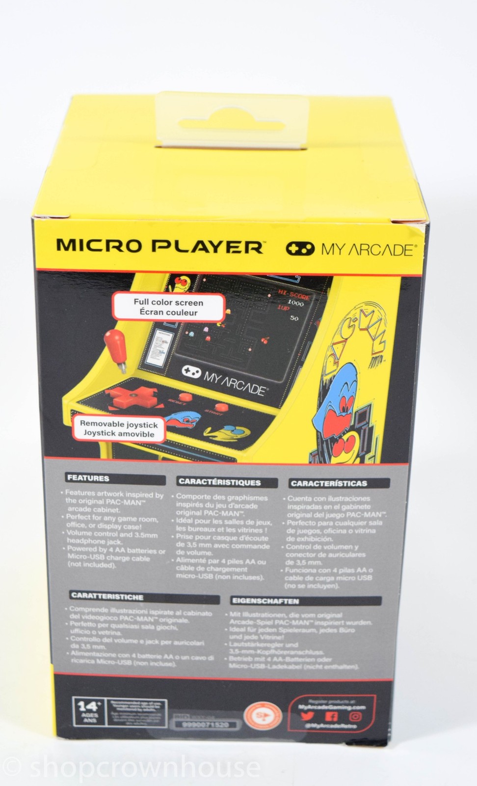 My Arcade DGUNL-3220 Pac-Man Hand Held Retro Arcade Machine 6 in. Cabinet NEW