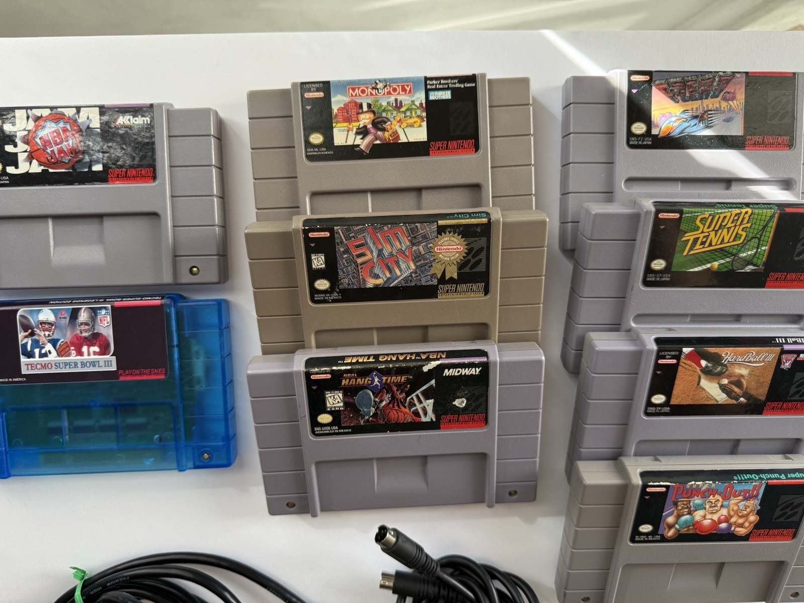 SNES NES RetroDuo BUNDLE! W/ HDMI ADAPTER 2 CONTROLLERS 9 GAMES! TECMO PUNCHOUT!