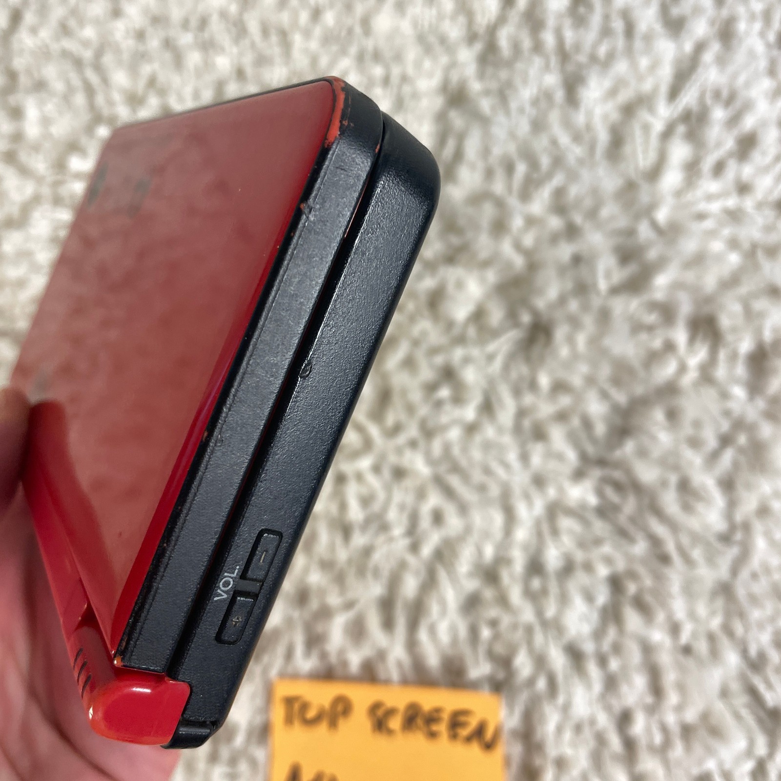 Nintendo DSi XL Red Super Mario Bros. 25th Anniversary Edition UTL-001 PARTS