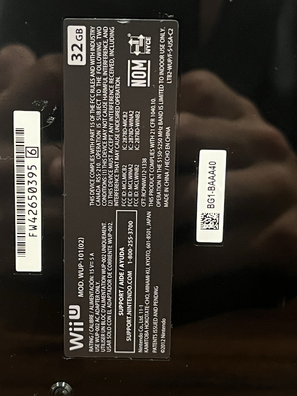 Nintendo Wii U Black Console Bundle – Tested & Working – Includes 5 Games