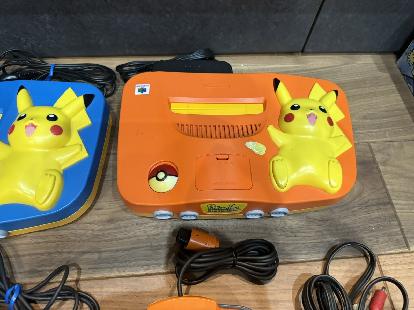 Nintendo 64 N64 Pokemon Pikachu Console Choose Orange and Blue Used