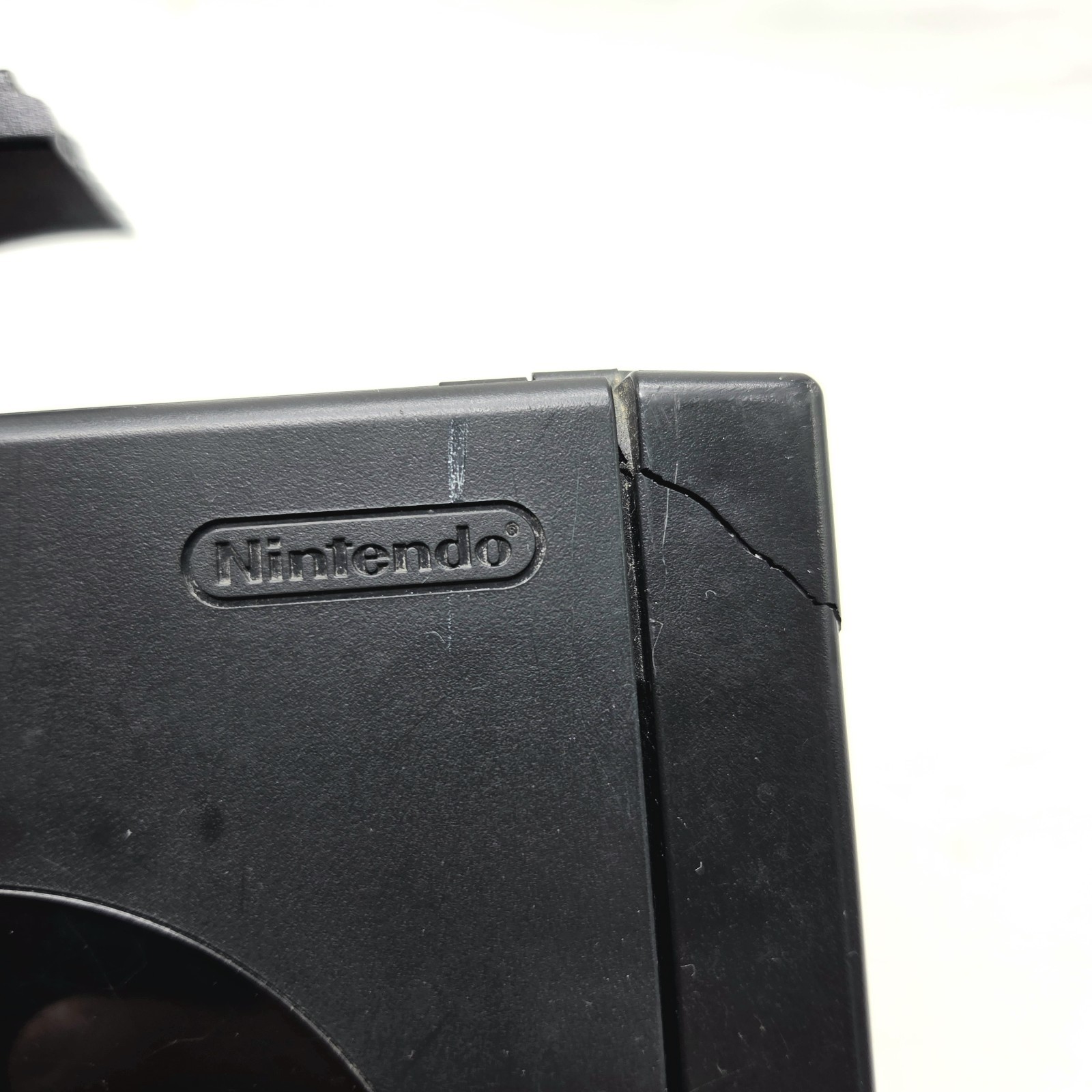 Nintendo GameCube Black Console DOL-001 Power Adapter/Video Cable WORKS DAMAGED