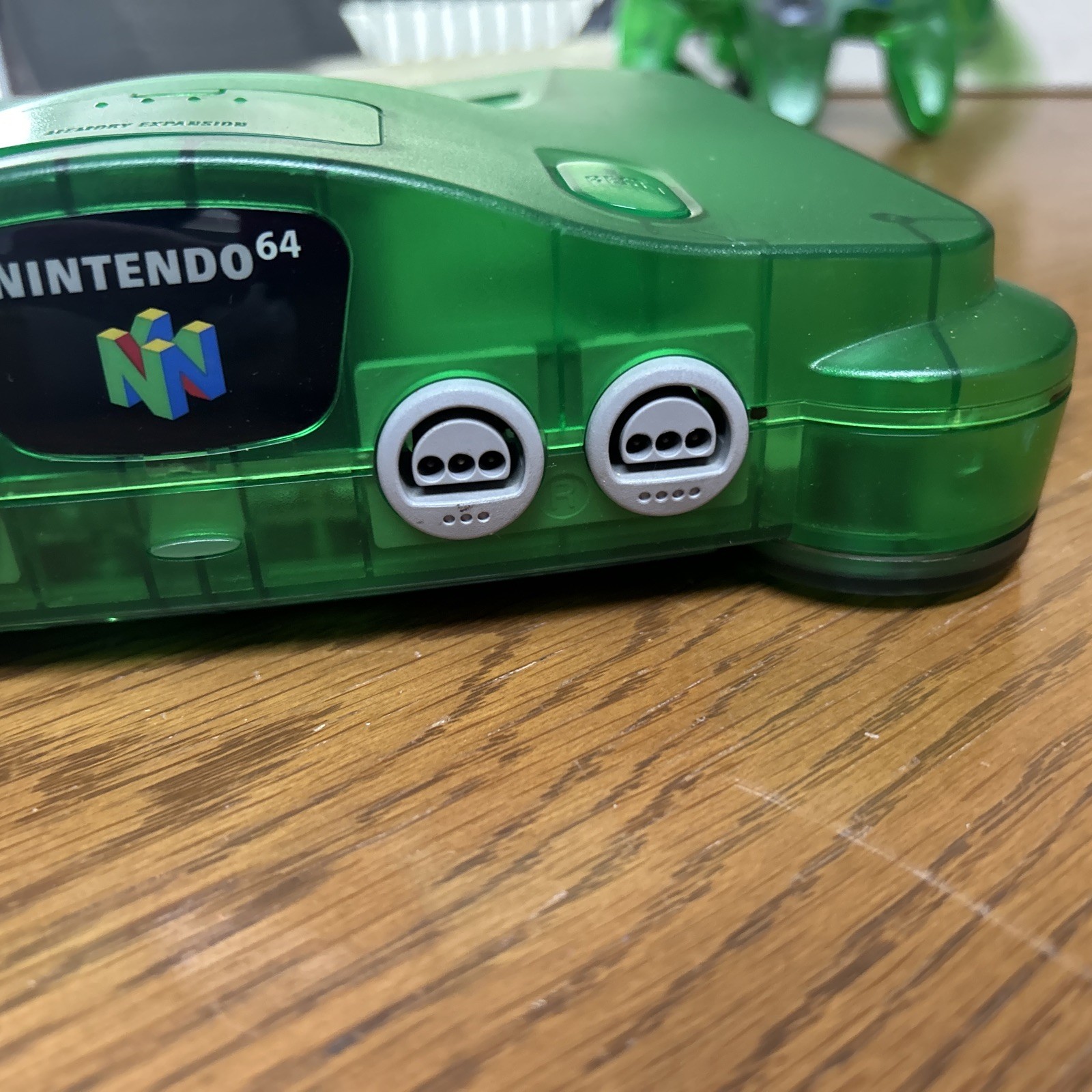 Nintendo 64 Funtastic Jungle Green System Console Complete CIB W/Expansion Pak