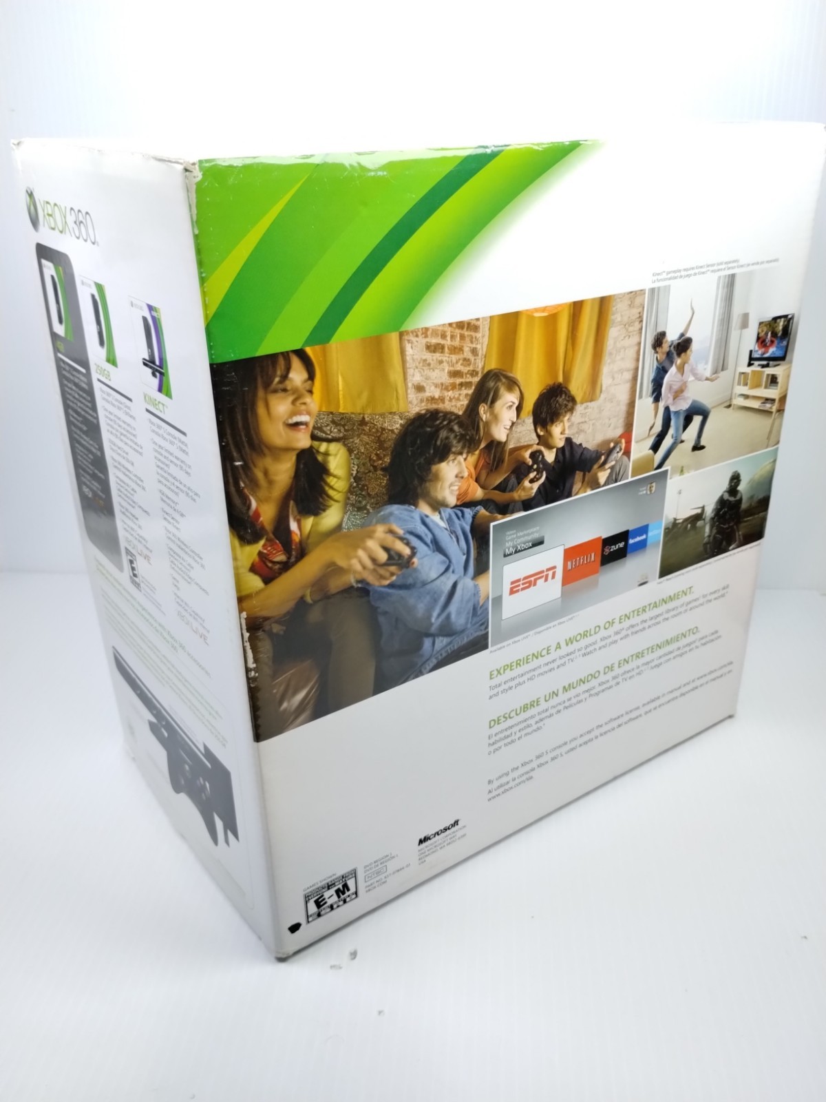Xbox 360 S 4GB Microsoft 1439 Video Game System in Box W 250g Hard Drive Works