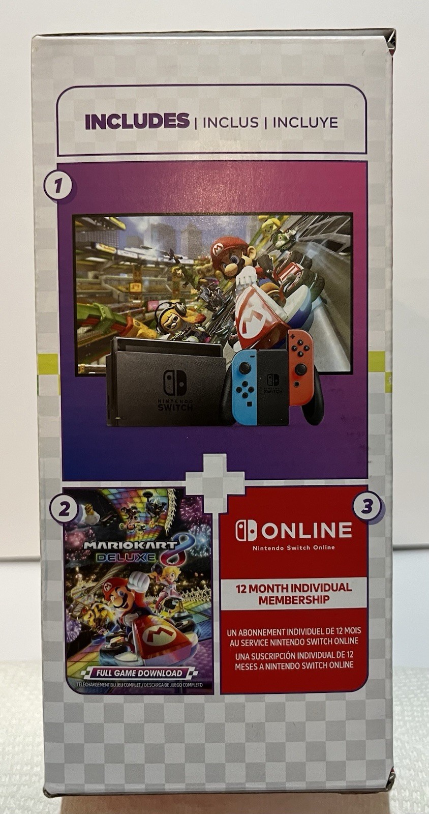 Nintendo Switch Mario Kart gaming console 8 Deluxe Bundle -Neon Red/Blue- NEW!