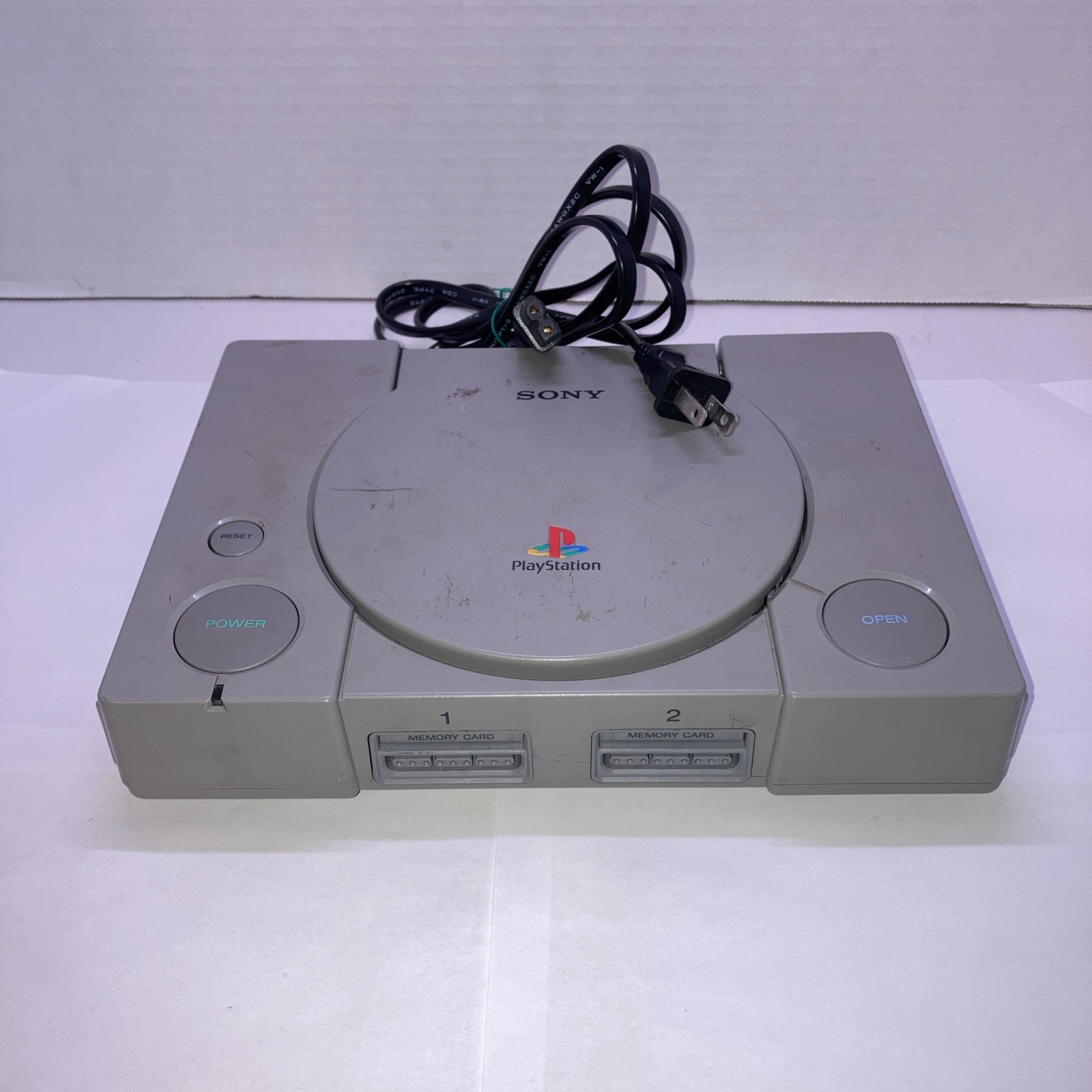 Sony PlayStation 1 PS1 Console for Parts or Repair Powers But Cant Read Missing