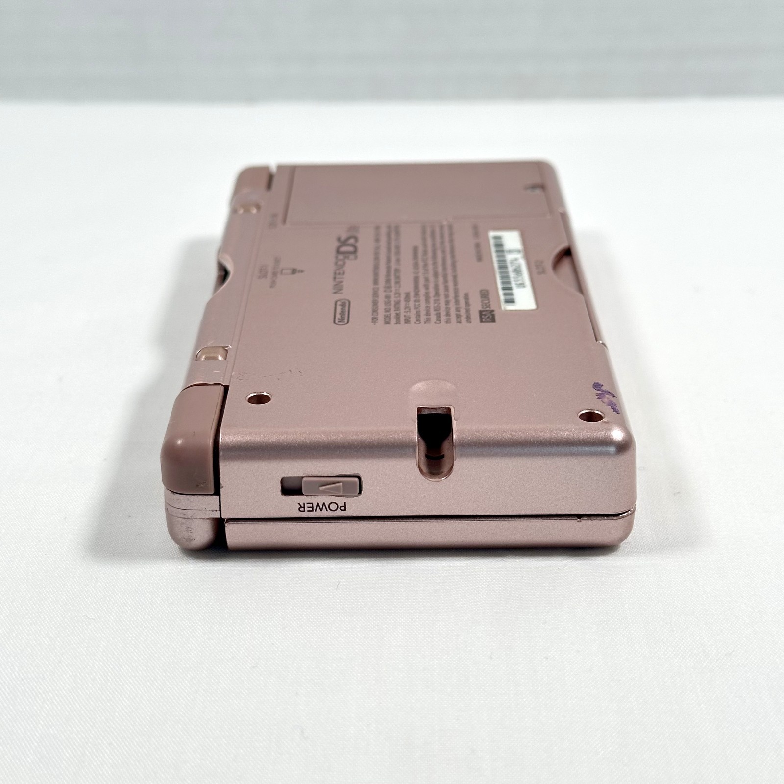 Nintendo DS Lite Metallic Rose Game Console – NO STYLUS & NO CHARGER – TESTED