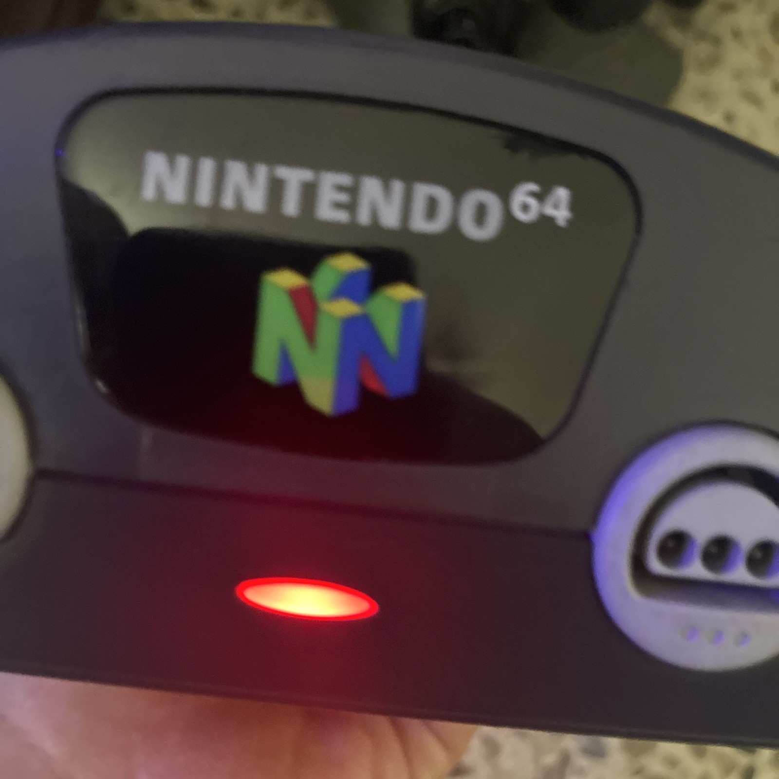 Nintendo 64 Comes With 1 Controller Purple, 1 Ac Conector And The Console!
