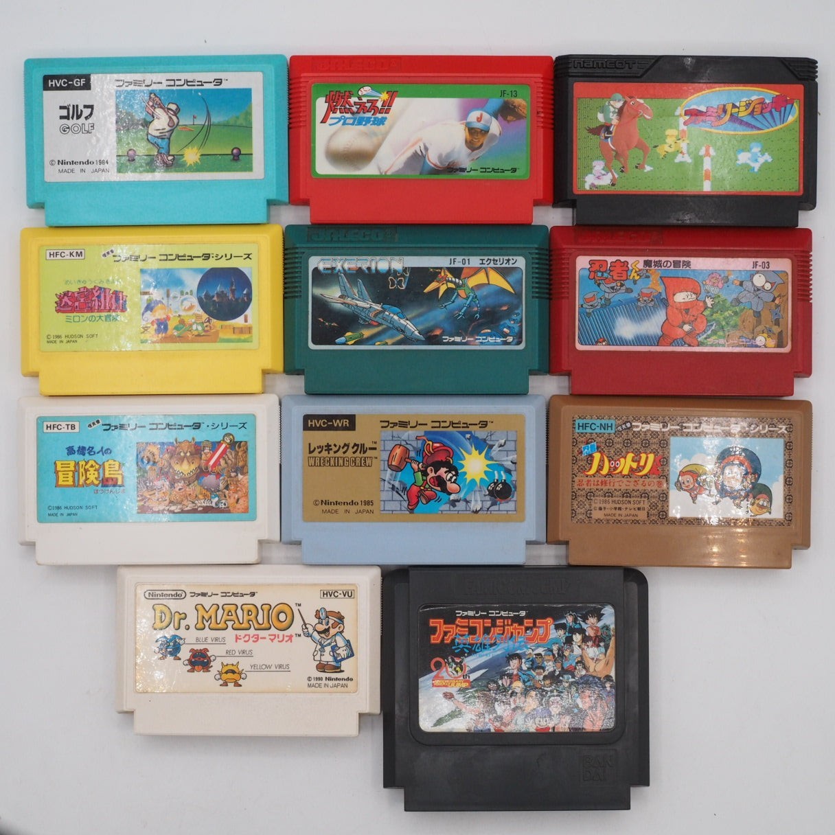 Nintendo New Famicom Console System HVC-101 + 11 Games + Carrying Case Tested