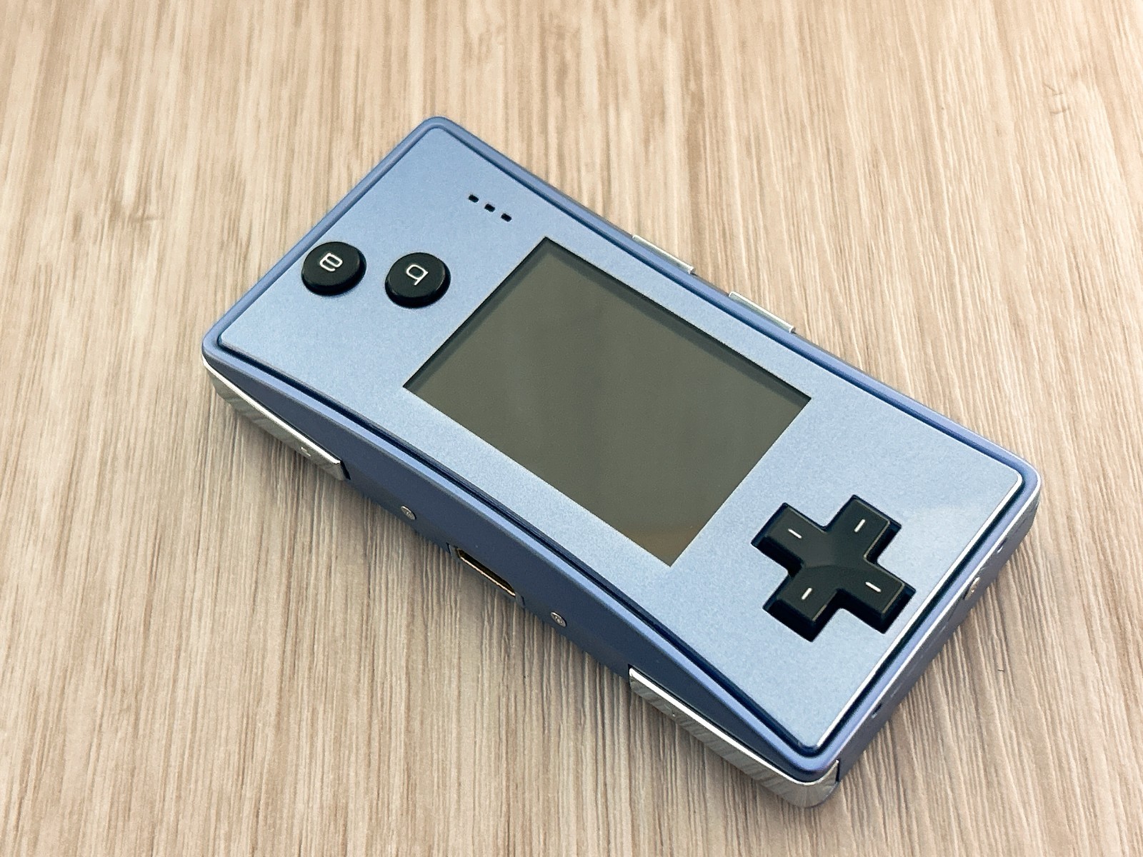Mint – Nintendo GameBoy Micro Blue Console Tested w/ Charger & Case GBM