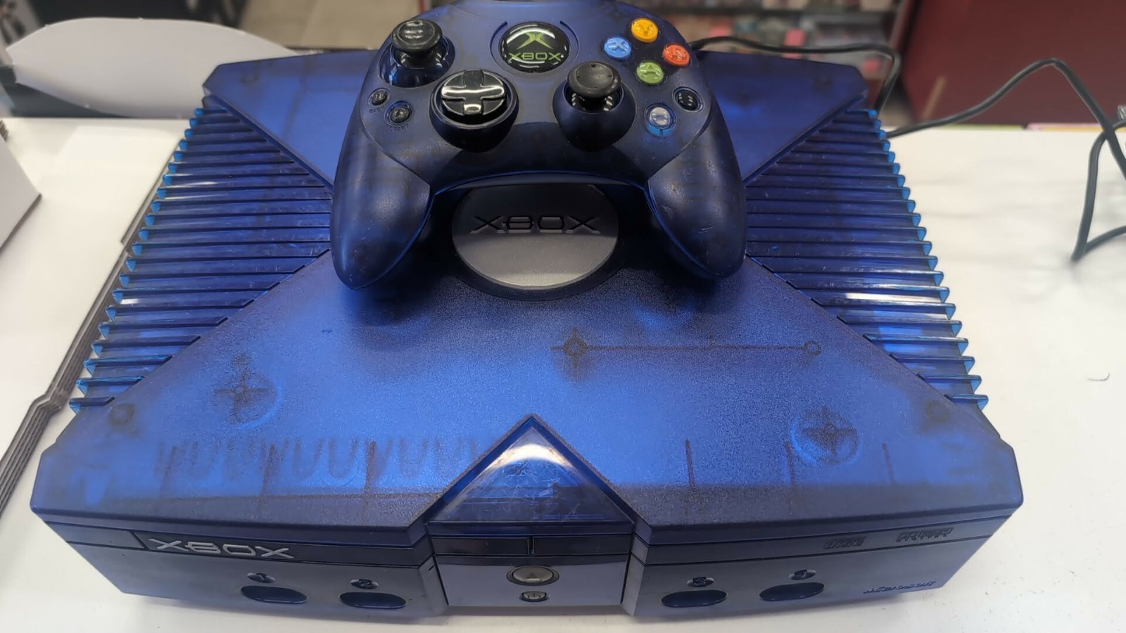 Halo 2 Ice Blue Limited Edition Xbox Console System Tested Working