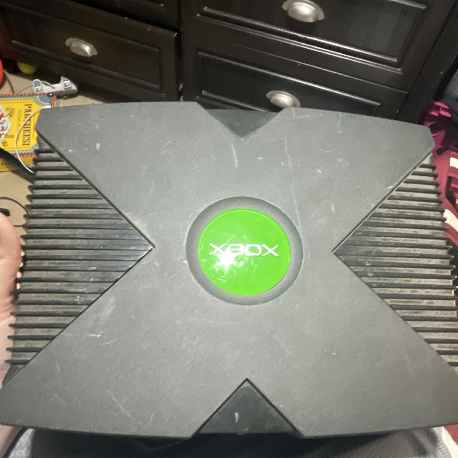 Microsoft Xbox Original Black Console Component RCA Ethernet Port