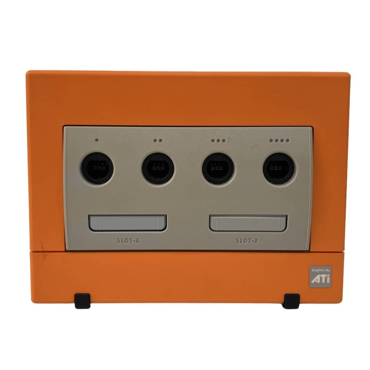 Nintendo GameCube Spice Orange Console DOL-001 Controller Set Tested Japan GC