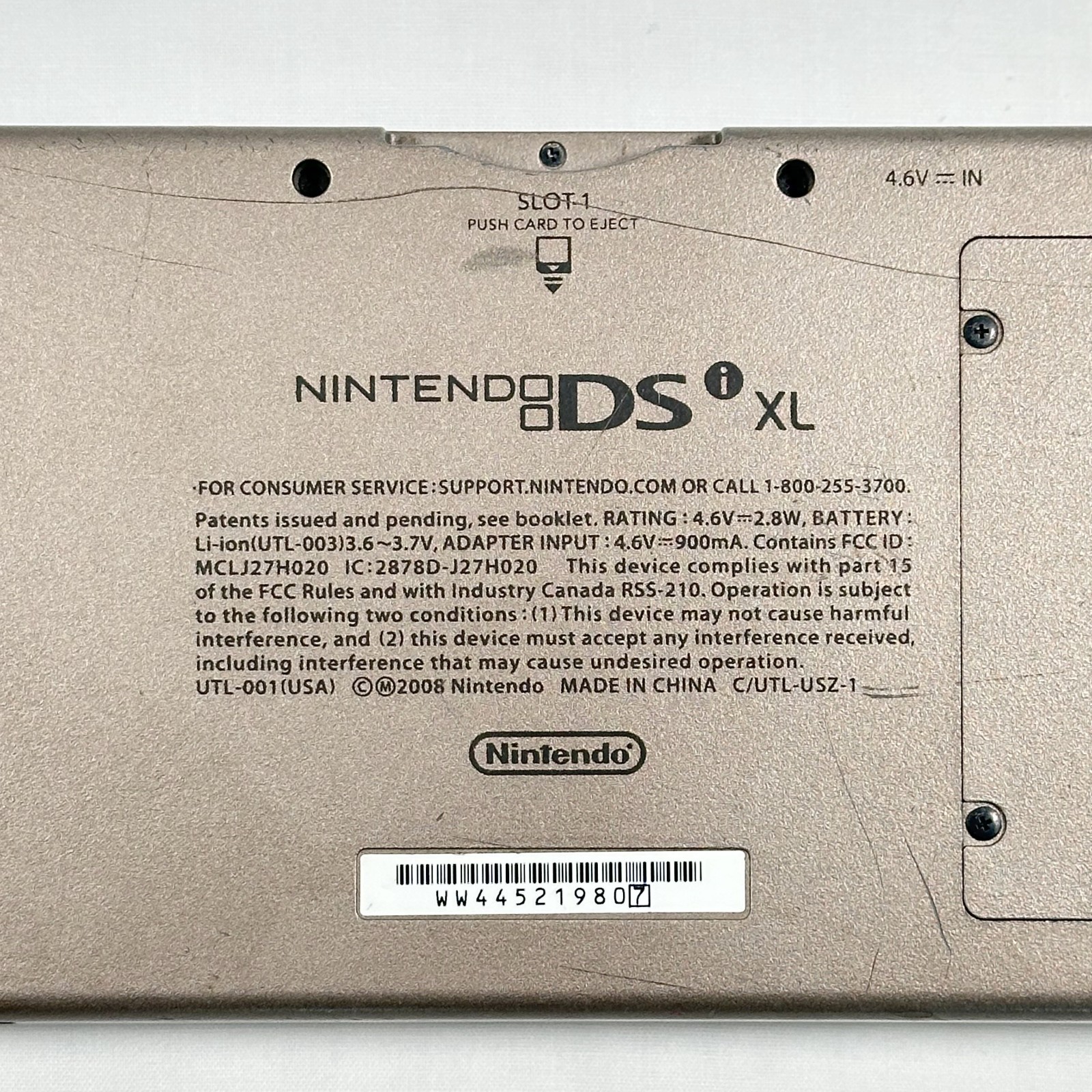 Nintendo DSi XL Bronze Handheld Console – NO STYLUS & NO BATTERY – TESTED