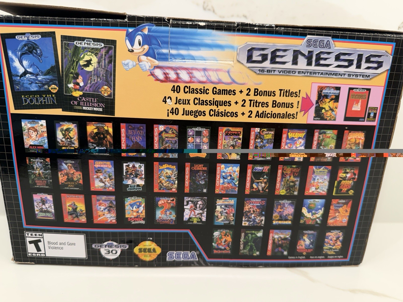 SEGA Genesis Mini Home Game Console 2 Remotes Great Condition With Box Tested