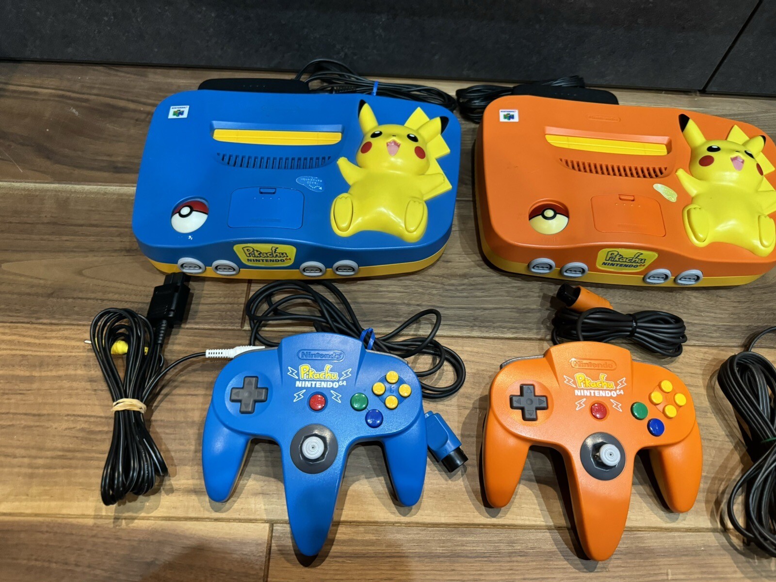 Nintendo 64 N64 Pokemon Pikachu Console Choose Orange and Blue Used
