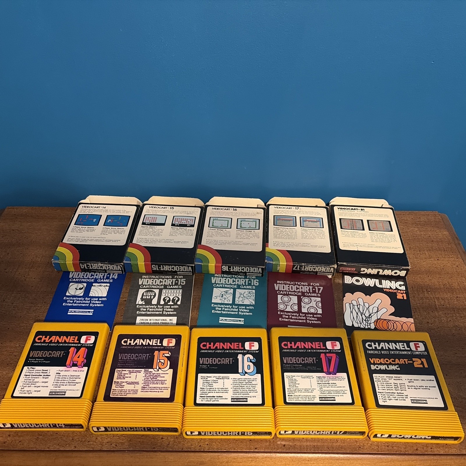 VTG Fairchild Channel F Video Entertainment System-15Cart Games Tested & Works