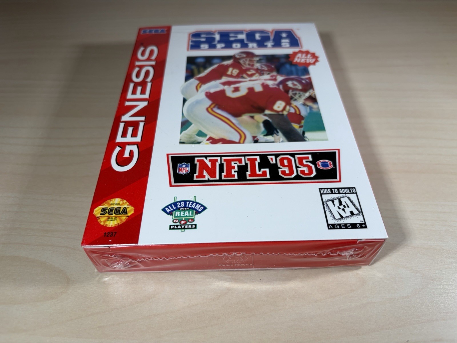Sega Genesis II 2 Black Game Console System NFL 95