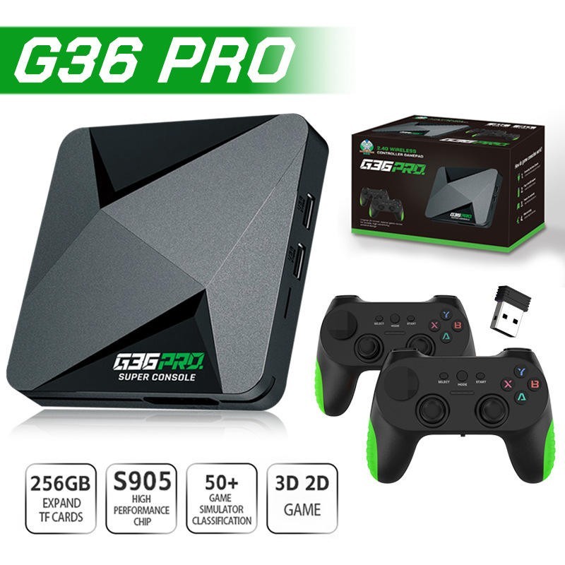 ZongX G36 PRO Retro Game Console 256G Built in 120000+ Retro Game 50+ Emulator
