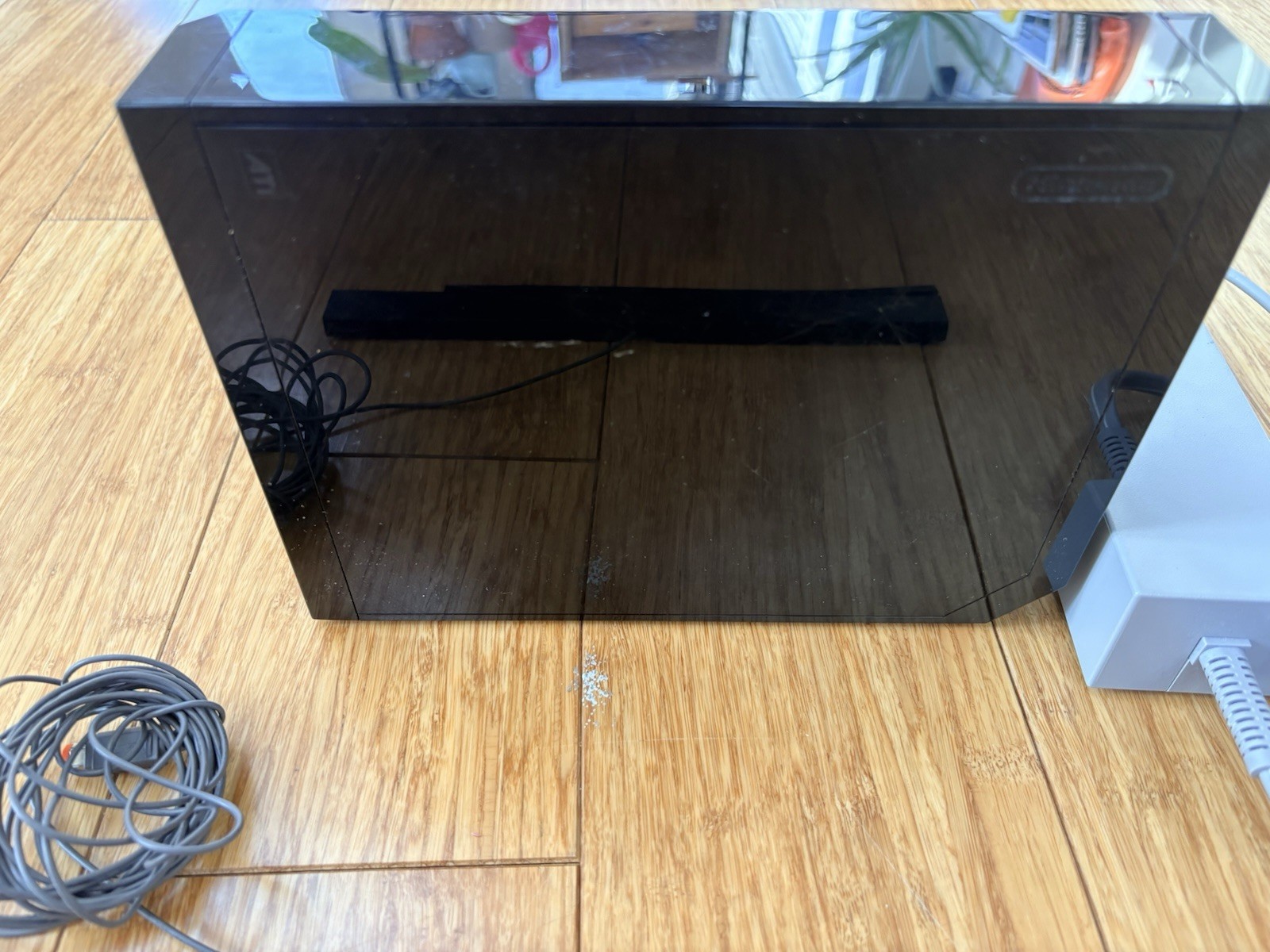Nintendo Wii Console Black RVL-101 With Cords Tested-powers On