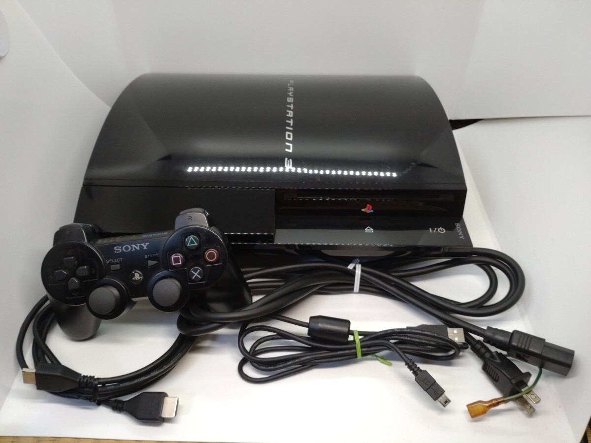 Sony PlayStation3 CECHB00 20GB Black Maker Production Game JAPAN Operation Good