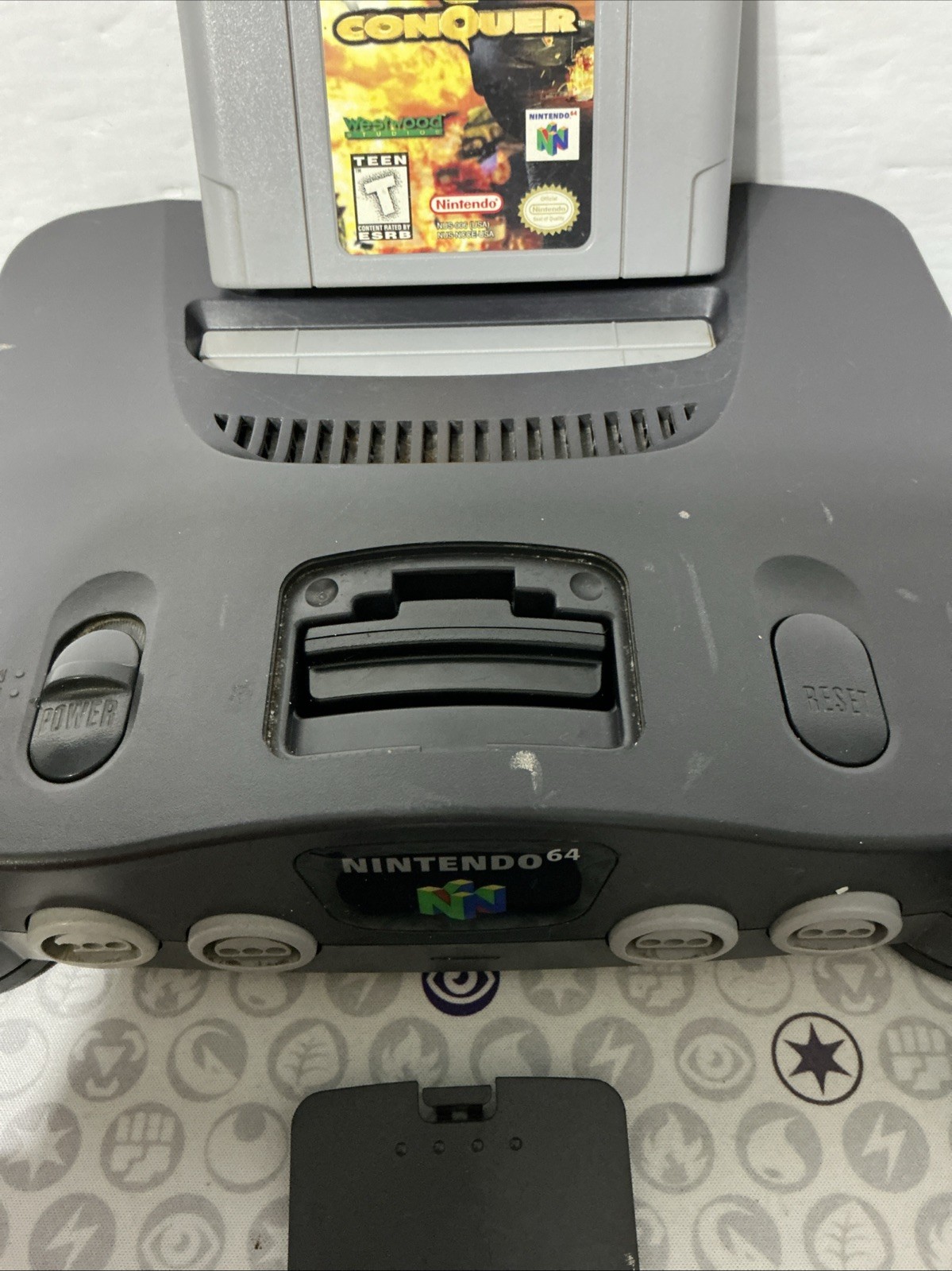 Nintendo 64 N64 Console Bundle Tested Working 2 OEM Controllers – 10 Games!