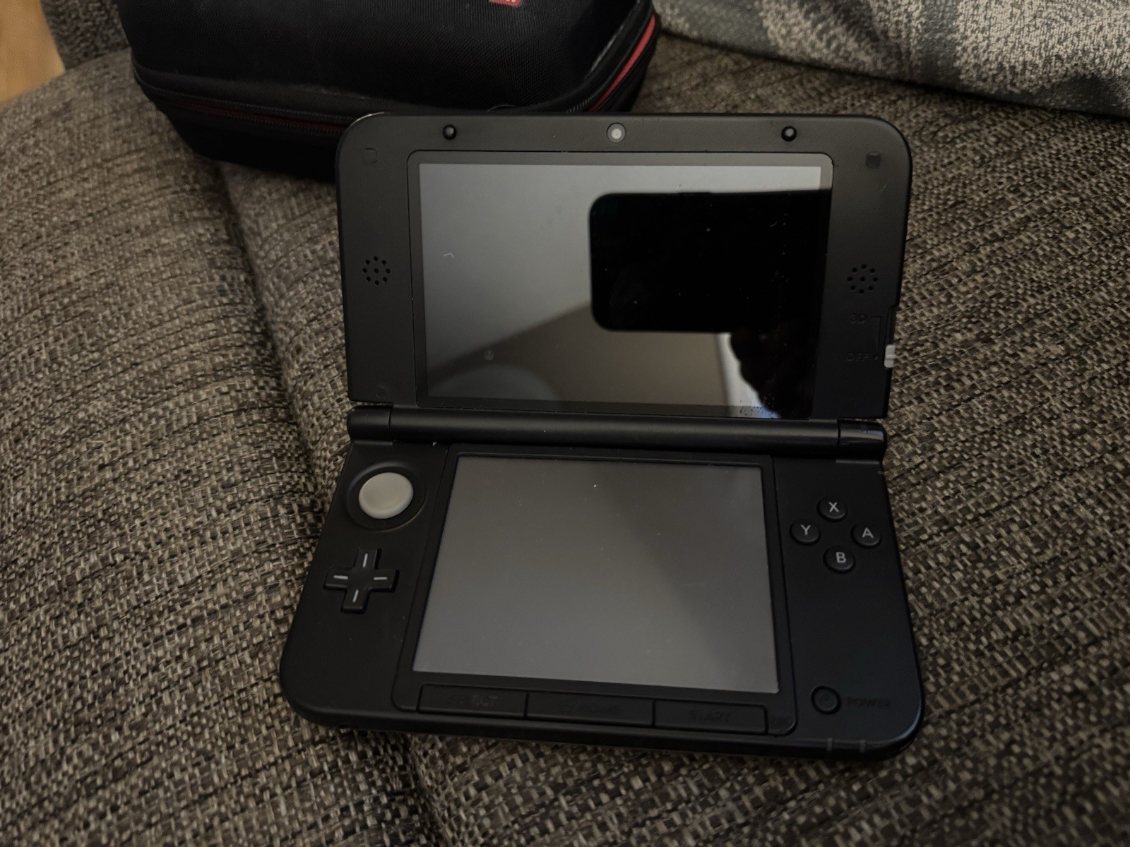 Nintendo 3DS XL Black Handheld System, Wi-Fi, Headphone Jack, Case & Charger