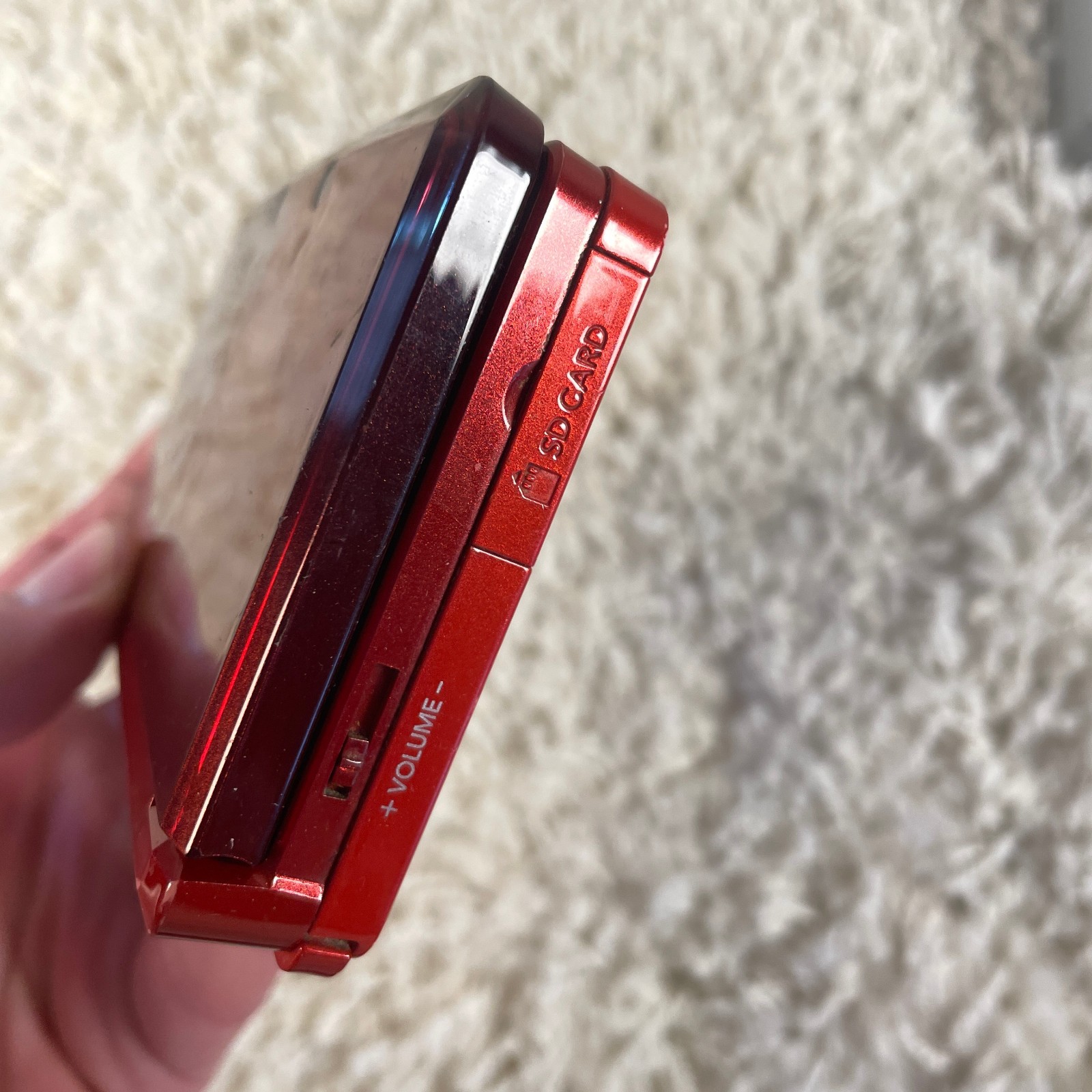 Nintendo 3DS Flame Red Handheld Console System CTR-001 Tested