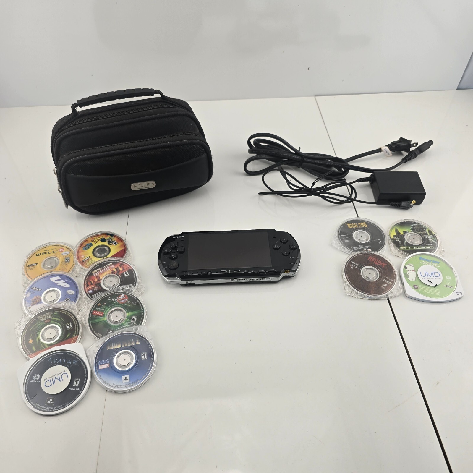 Sony PSP-3001 Playstation Portable Console Bundle – 8 Games/4 Movies, Read!!