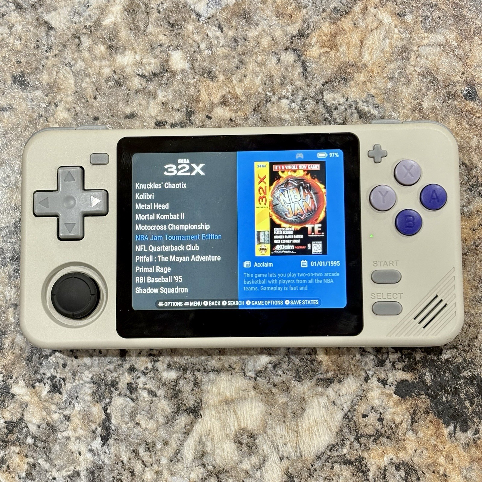 New PowKiddy RGB10X Gaming Handheld New 64GB Card Custom Loaded Ready To Play