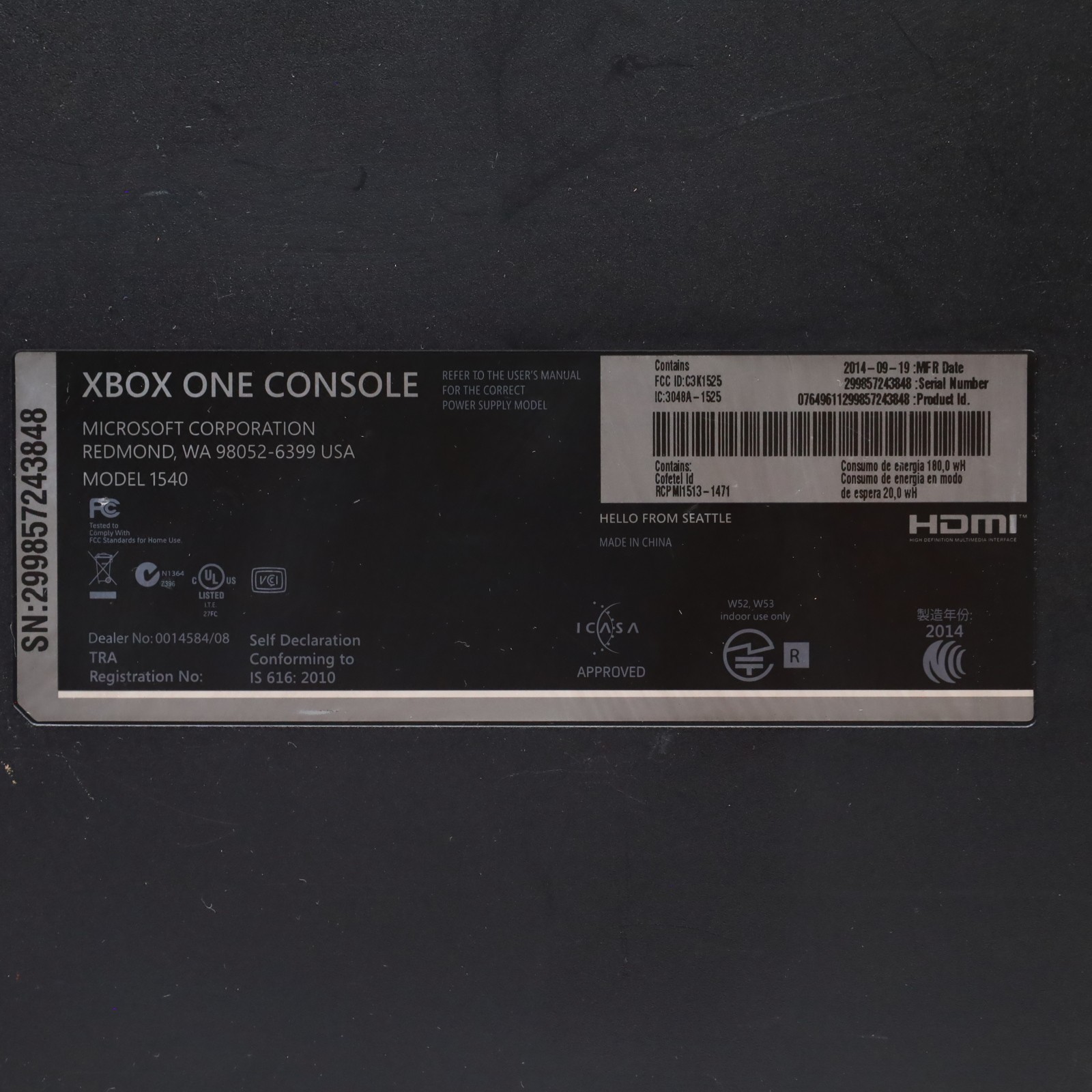 Microsoft Xbox One 1540 500GB Video Game Console – Black (8131)